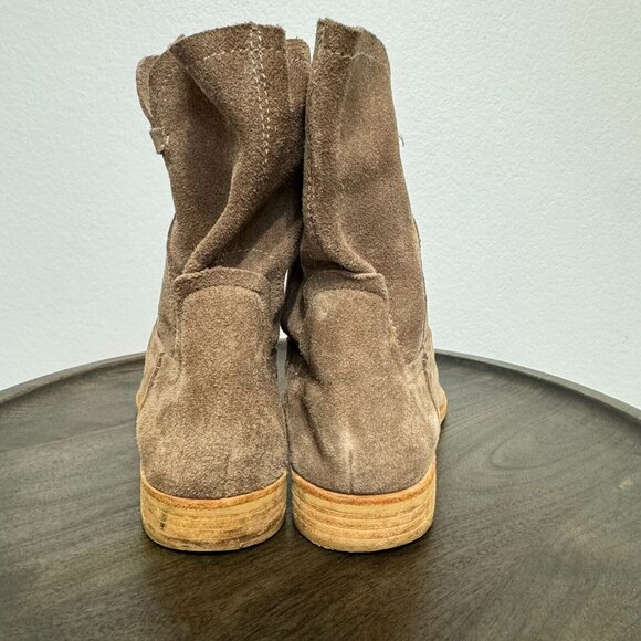 Splendid Women's Western Boots Pull On Mid Calf Suede Comfort Tan Size 9 - Picture 8 of 16